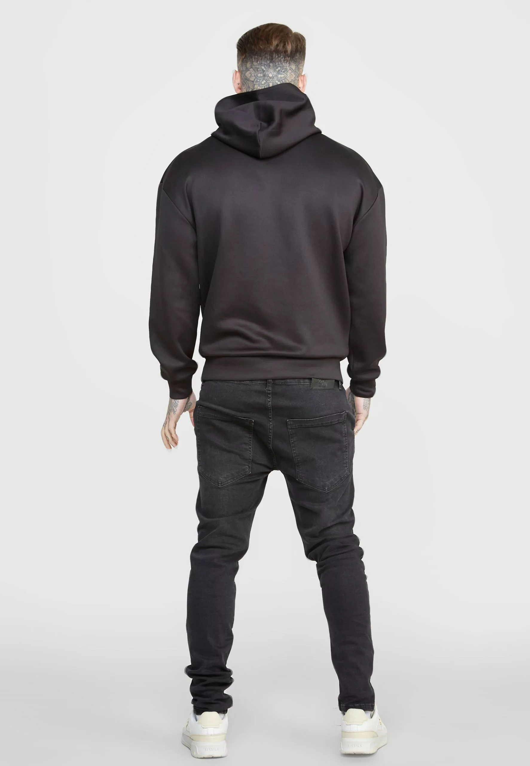 SikSilk Button Overhead- Hoodie - Black 5 SikSilk Button Overhead- Hoodie - Black - Afbeelding 3