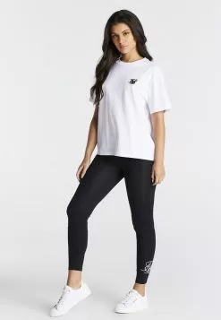 SikSilk Essential Boyfriend - T-Shirt Print - White -Outlet SikSilk Winkel 013d5fd19ae64baea7402f52d60fdcd1