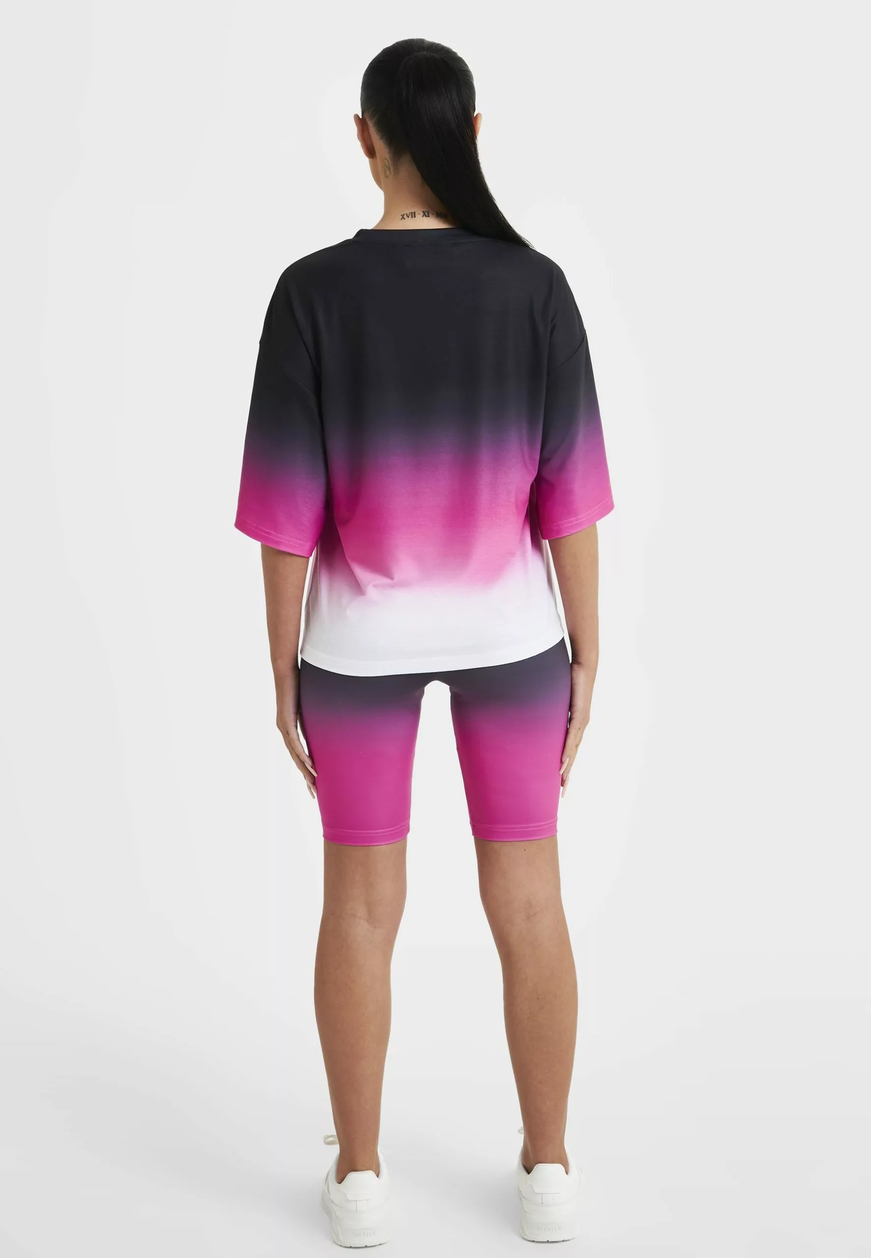 SikSilk Fade Crop - T-Shirt Print - Pink 5 SikSilk Fade Crop - T-Shirt Print - Pink - Afbeelding 3