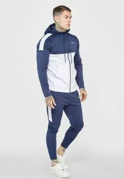 SikSilk Sweater Met Rits - Navy & White 10 SikSilk Sweater Met Rits - Navy & White -Outlet SikSilk Winkel 05757bba60e041338c5aaab5ee586f6b