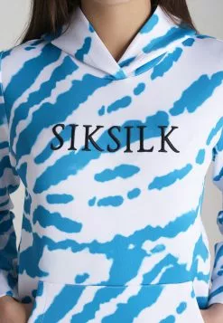 SikSilk Hoodie - White/Teal 10 SikSilk Hoodie - White/Teal -Outlet SikSilk Winkel 0699fc5c500245078927f009960dd8da