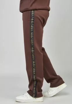 SikSilk Gold Tape Track Pant - Trainingsbroek - Brown -Outlet SikSilk Winkel 087d64d4b5c64fb59c309f2c5240e46a
