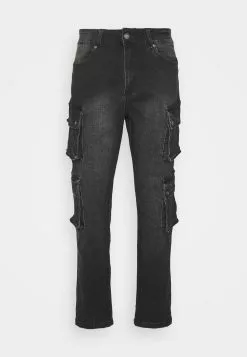 SikSilk Loose Fit Pants - Cargobroek - Black -Outlet SikSilk Winkel 0a4cf7cefa854ca0b7a682315ffc5aee