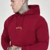 SikSilk Embossed Logo Relaxed Fit Hoodie - Hoodie - Burgundy 1 SikSilk Embossed Logo Relaxed Fit Hoodie - Hoodie - Burgundy -Outlet SikSilk Winkel 0a6296b51c184453b97fb54bea937e3d