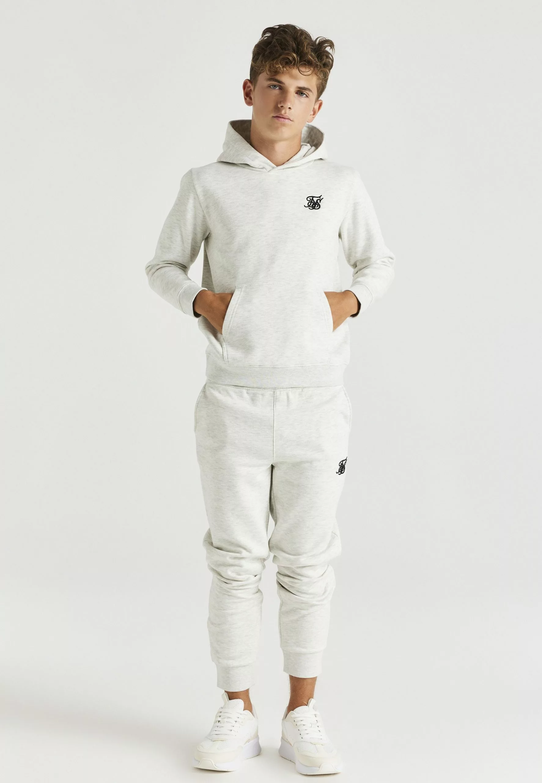 SikSilk Overhead- Hoodie - Snow Marl 4 SikSilk Overhead- Hoodie - Snow Marl - Afbeelding 2