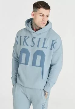 SikSilk Overhead Hoodie - Sweater - Blue