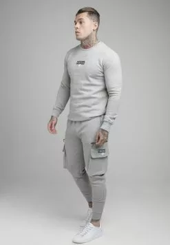 SikSilk Sweater - Grey Marl -Outlet SikSilk Winkel 0e824db3136f4ef49b864e32d9dceb5a