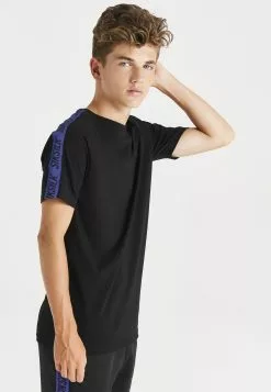 SikSilk Iridescent Raglan - T-Shirt Print - Black -Outlet SikSilk Winkel 0eec9590ed474771a3da2a7f96b514e6