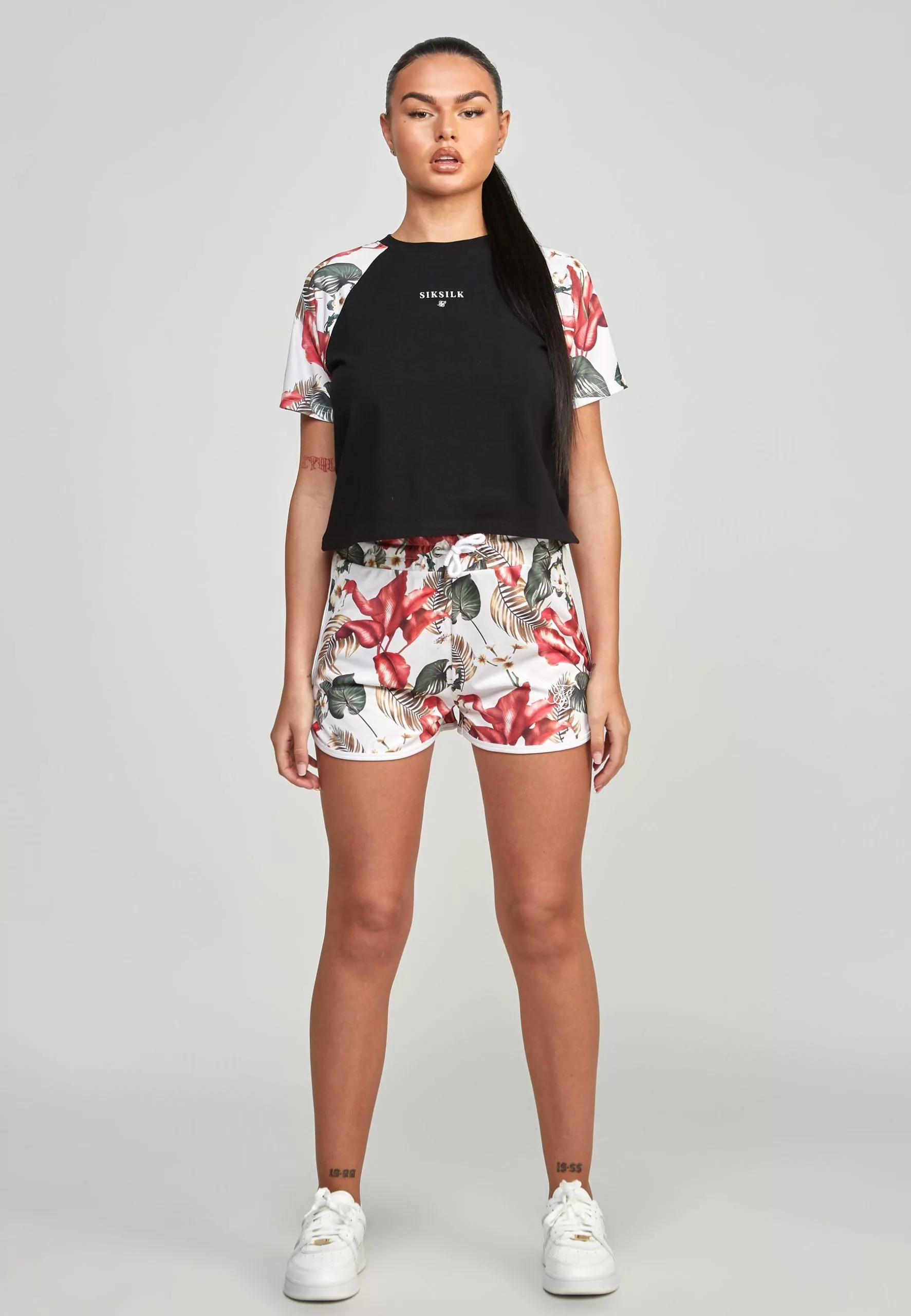 SikSilk Retro Tropics - T-Shirt Print - Black 4 SikSilk Retro Tropics - T-Shirt Print - Black - Afbeelding 2