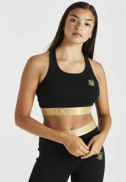 SikSilk Bralette - Bustier - Black