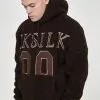 SikSilk Borg Oversized Hoodie - Hoodie - Dark Brown