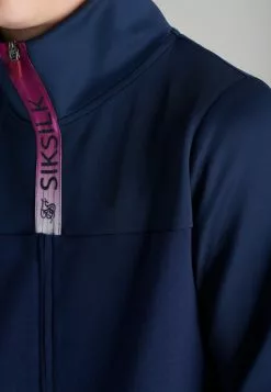 SikSilk Sweater Met Rits - Navy & Pink -Outlet SikSilk Winkel 147756055c234c46aee6d158515b386d