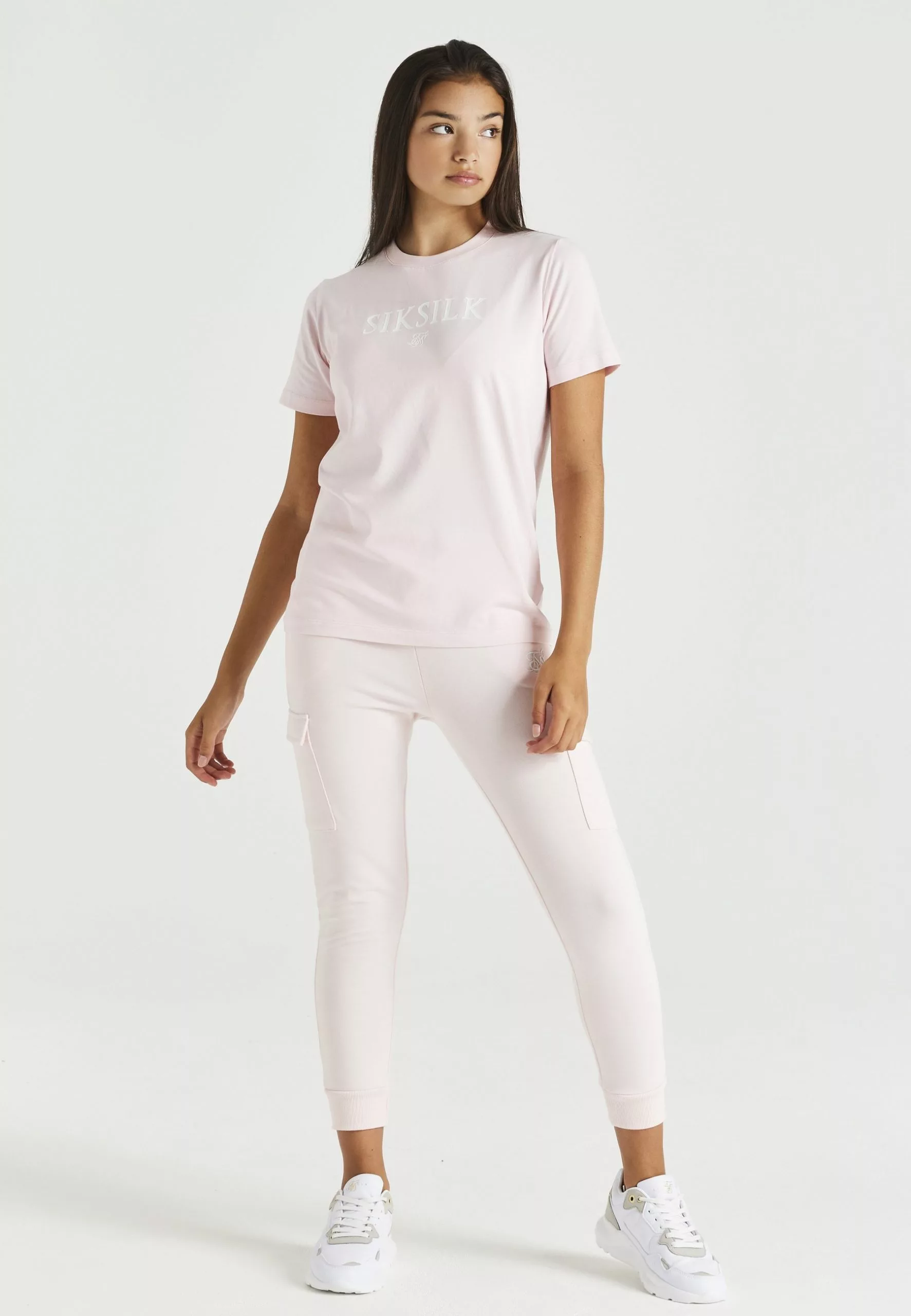 SikSilk Branded Tee - T-Shirt Print - Pink 3 SikSilk Branded Tee - T-Shirt Print - Pink