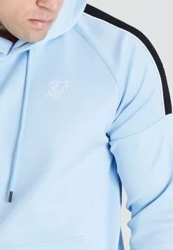 SikSilk Tape Shoulder - Hoodie - Blue -Outlet SikSilk Winkel 1575c6700c9143239252987778cfd442