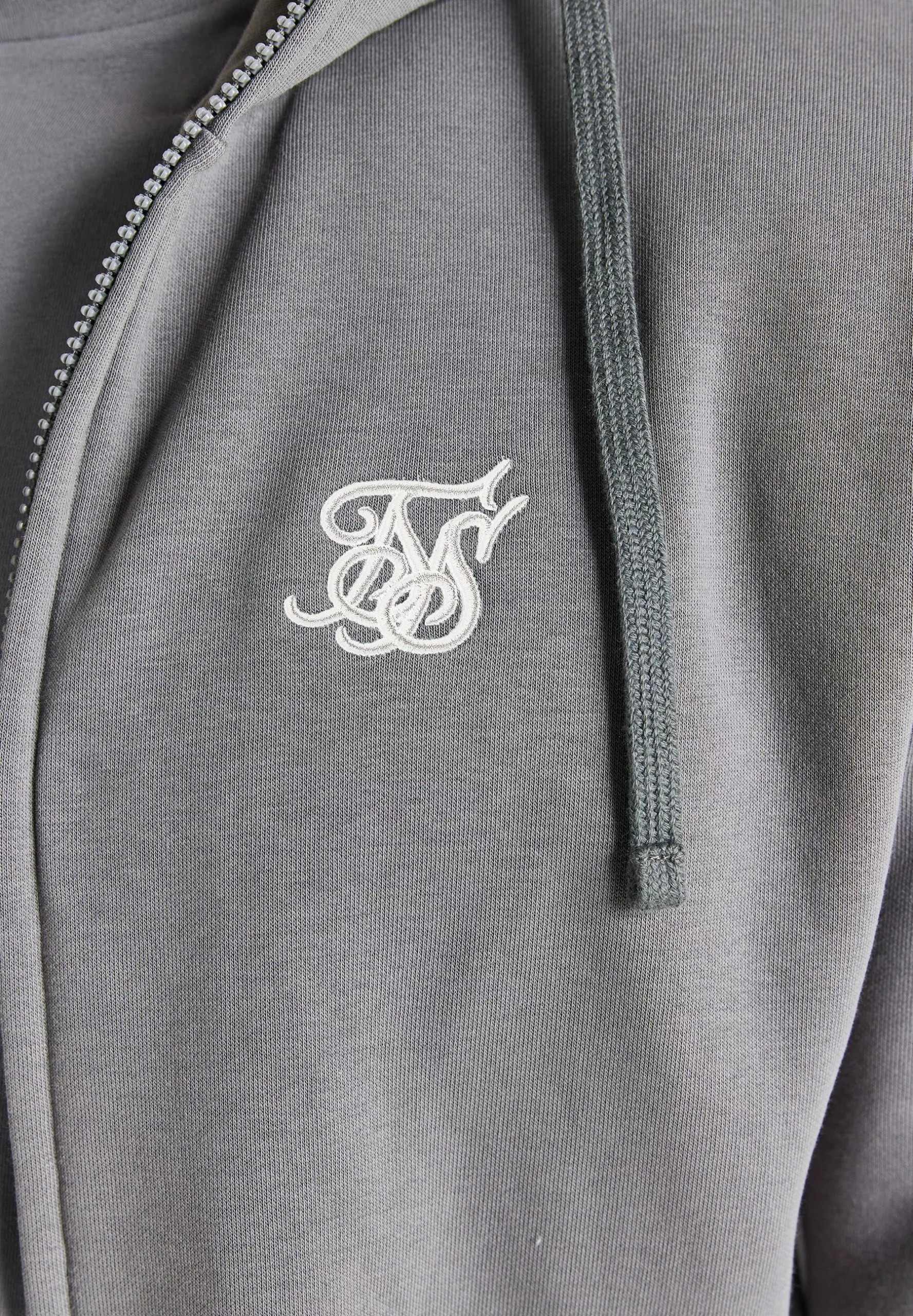 SikSilk Core Zip- Sweater Met Rits - Grey 7 SikSilk Core Zip- Sweater Met Rits - Grey - Afbeelding 5