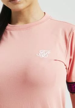 SikSilk Taped T-Shirt - T-Shirt Print - Coral -Outlet SikSilk Winkel 17dff716628e4817bbc522179bd57f6c