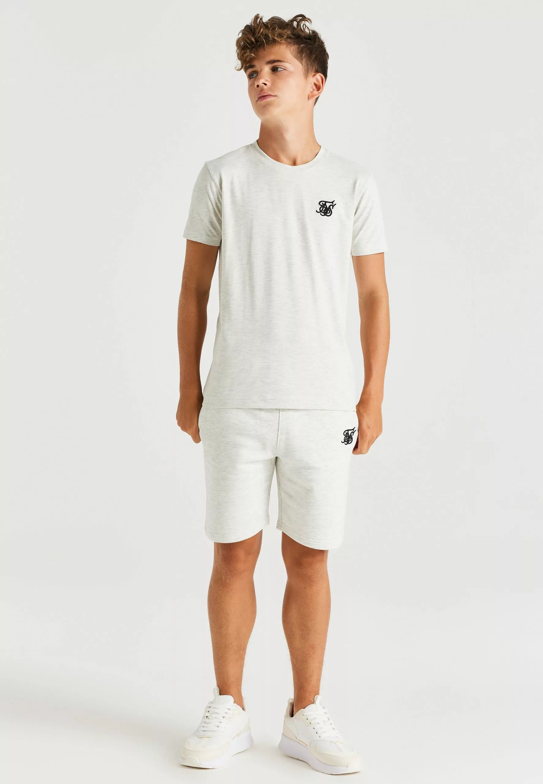 Siksilk Fleece Shorts - Shorts - Snow Marl 3 Siksilk Fleece Shorts - Shorts - Snow Marl