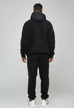 SikSilk Polar Fleece Cut & Sew Overhead Hoodie - Hoodie - Black -Outlet SikSilk Winkel 1a10346cd7d84b188becadf364128a00