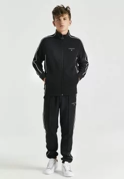 SikSilk Mono Imperial Zip Through - Sweater Met Rits - Black