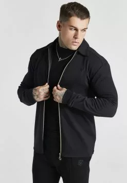 SikSilk Sweater Met Rits - Black