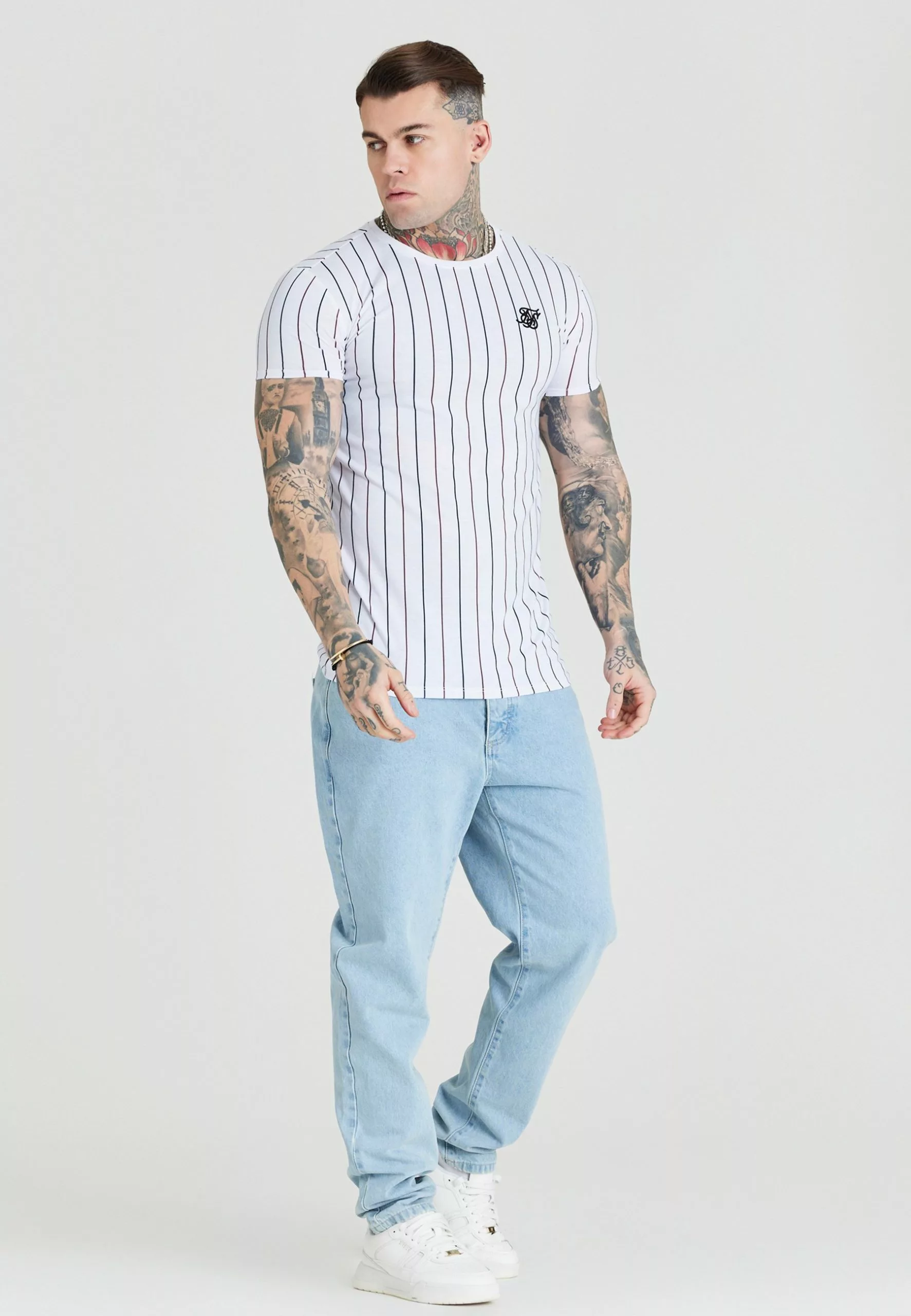 SikSilk Tee - T-Shirt Print - Black/Red/White 6 SikSilk Tee - T-Shirt Print - Black/Red/White - Afbeelding 4