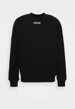 SikSilk Script Logo Oversized - Sweater - Black -Outlet SikSilk Winkel 1ead7f0d863745169865daa47408665b