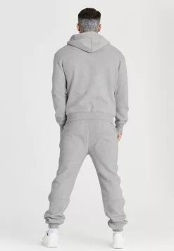 SikSilk Foundation Zip Through Hoodie - Sweater Met Rits - Light Grey Marl -Outlet SikSilk Winkel 1fc3f88d3e6048da97dcdc443d9cf976