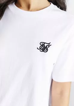SikSilk Essential Boyfriend - T-Shirt Print - White -Outlet SikSilk Winkel 1fdcec18a1534719894a2580b19797c2