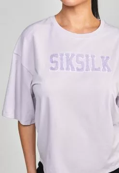 SikSilk Applique Logo - T-Shirt Print - Purple 10 SikSilk Applique Logo - T-Shirt Print - Purple -Outlet SikSilk Winkel 21566f1f68ac46bba8cc514a04371607