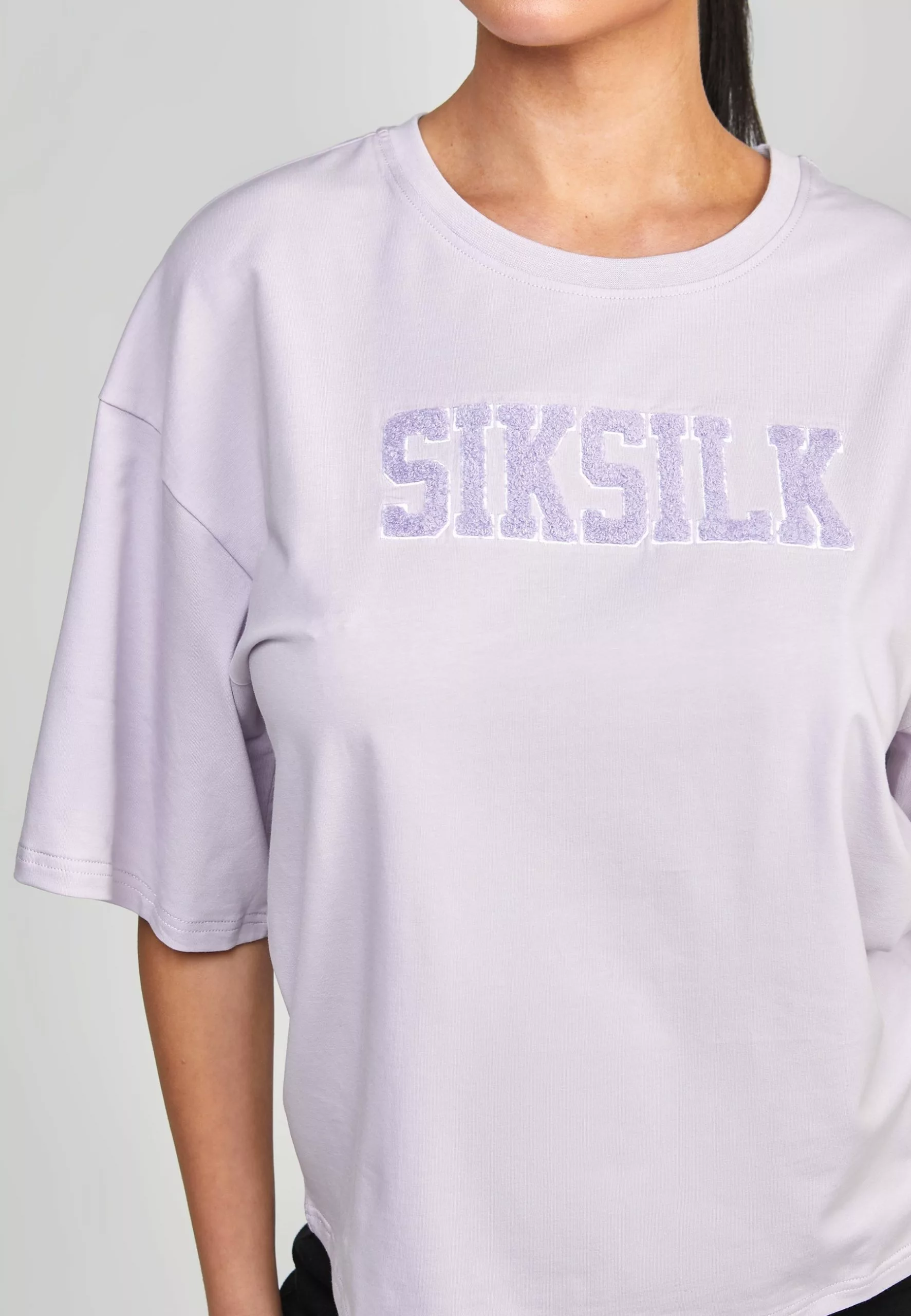 SikSilk Applique Logo - T-Shirt Print - Purple 6 SikSilk Applique Logo - T-Shirt Print - Purple - Afbeelding 4
