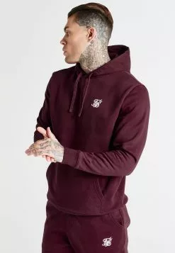 SikSilk Core Overhead Hoodie - Hoodie - Burgundy