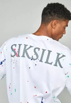 SikSilk Paint Splatter Oversized- T-Shirt Print - White 11 SikSilk Paint Splatter Oversized- T-Shirt Print - White -Outlet SikSilk Winkel 2265f8cbd06e4931968766fea17fe086
