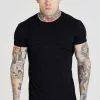 SikSilk Jacquard - T-Shirt Basic - Black 1 SikSilk Jacquard - T-Shirt Basic - Black -Outlet SikSilk Winkel 23376f22984149b789e8b231e9a06b5c