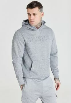SikSilk Emboss- Hoodie - Grey