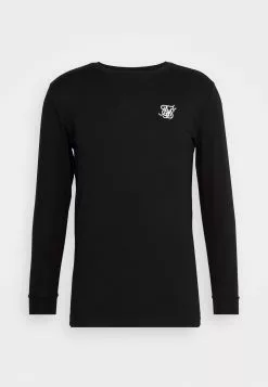 SikSilk Gym Tee - Longsleeve - Black -Outlet SikSilk Winkel 260cb1efb6264e4aa0afee5d3973a318