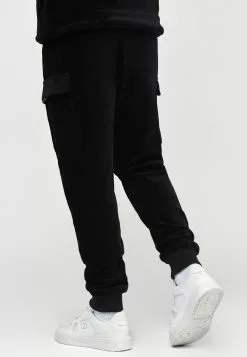 SikSilk Corduroy Cargo Jogger - Trainingsbroek - Black -Outlet SikSilk Winkel 26f1f29cee8840578598471518b07a11