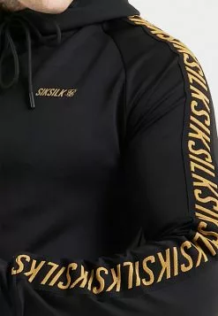 SikSilk Overhead Tape - Hoodie - Black -Outlet SikSilk Winkel 26f5712a8df84680ba8e084b9e07ef85