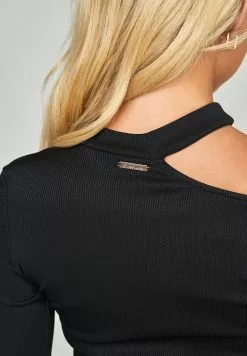 SikSilk Long Sleeve Cut Out - Top - Black -Outlet SikSilk Winkel 29a2ec4eae68421c9a77046b50c7a300