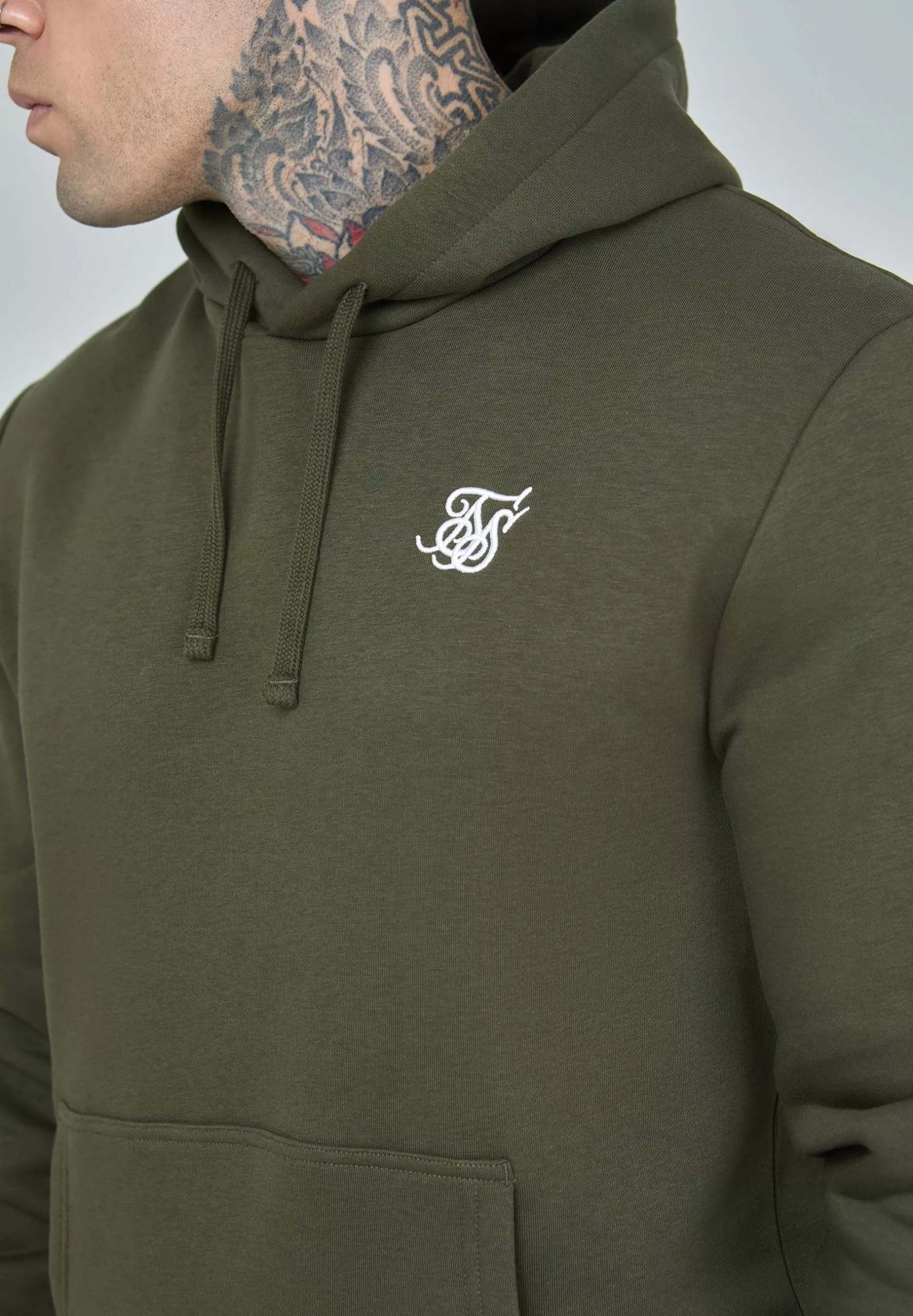 SikSilk Essential Overhead - Hoodie - Khaki 7 SikSilk Essential Overhead - Hoodie - Khaki - Afbeelding 5