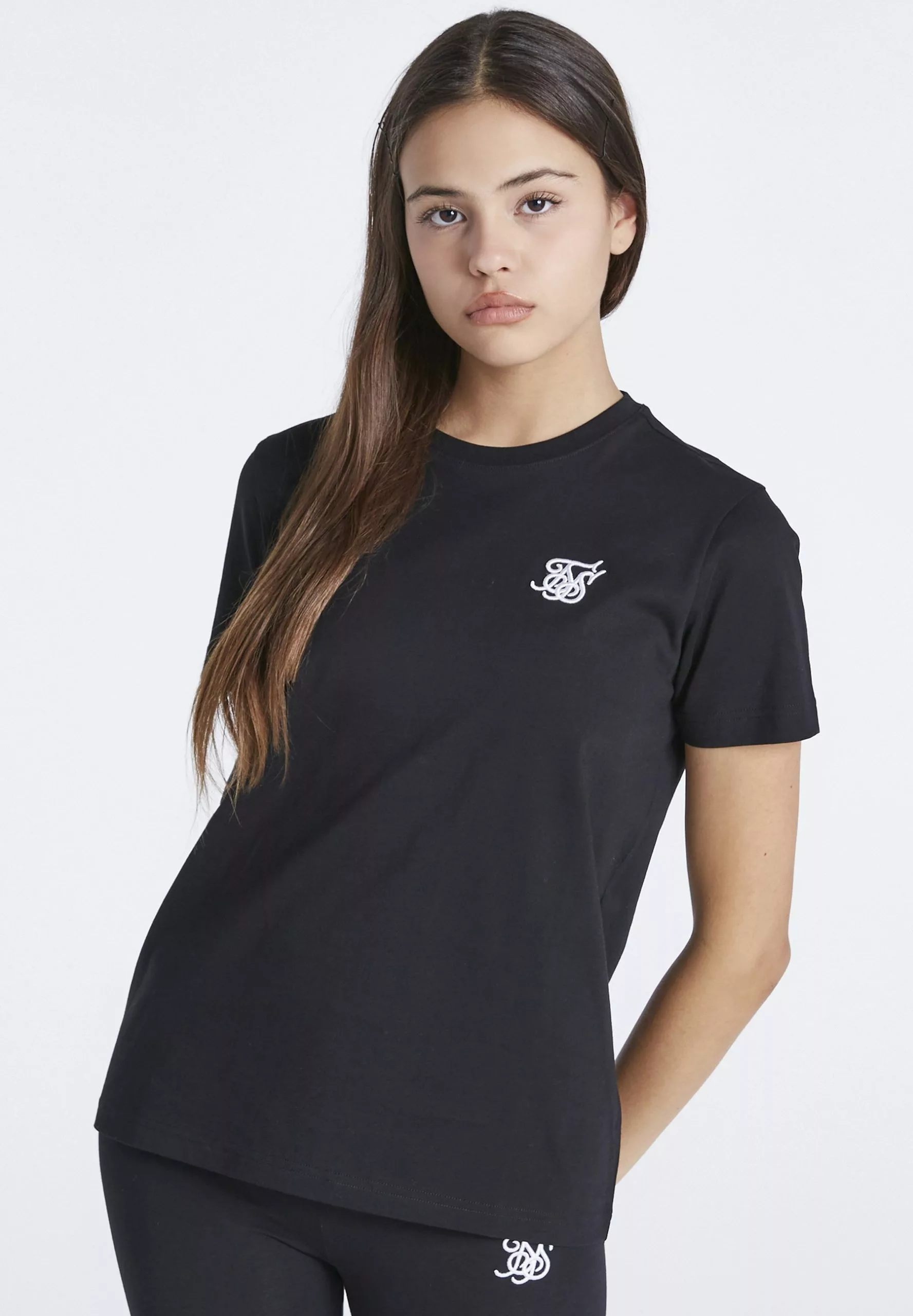 SikSilk Boyfriend Tee - T-Shirt Basic - Black 4 SikSilk Boyfriend Tee - T-Shirt Basic - Black - Afbeelding 2