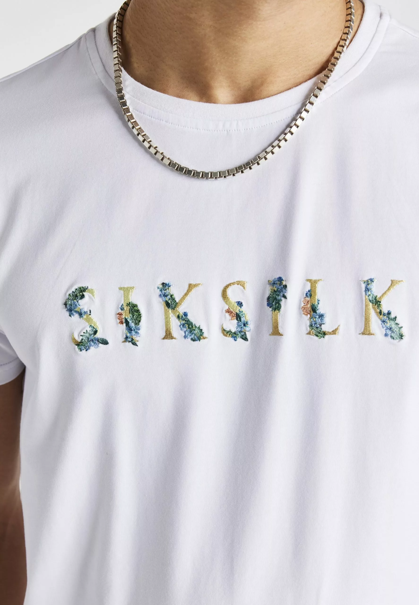 SikSilk T-Shirt Print - White 7 SikSilk T-Shirt Print - White - Afbeelding 5