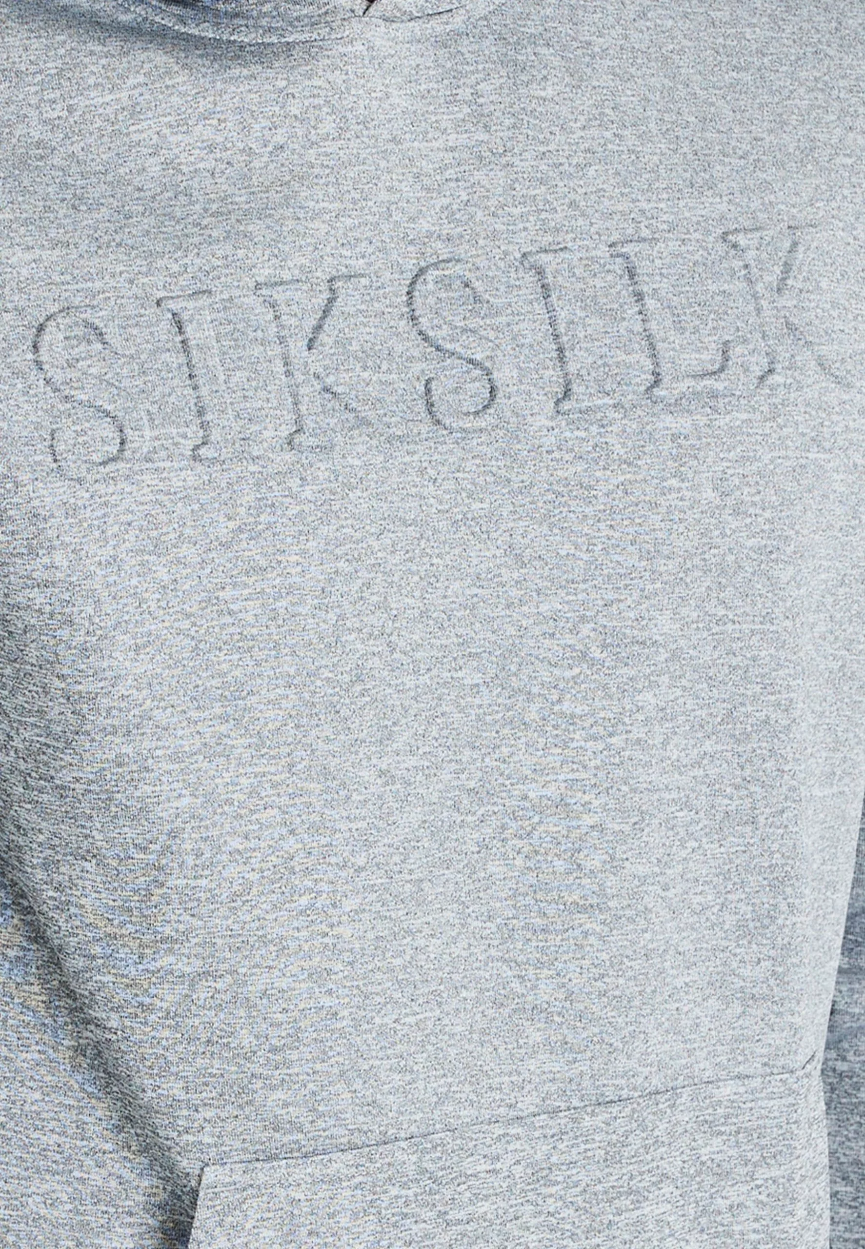 SikSilk Emboss- Hoodie - Grey 7 SikSilk Emboss- Hoodie - Grey - Afbeelding 5