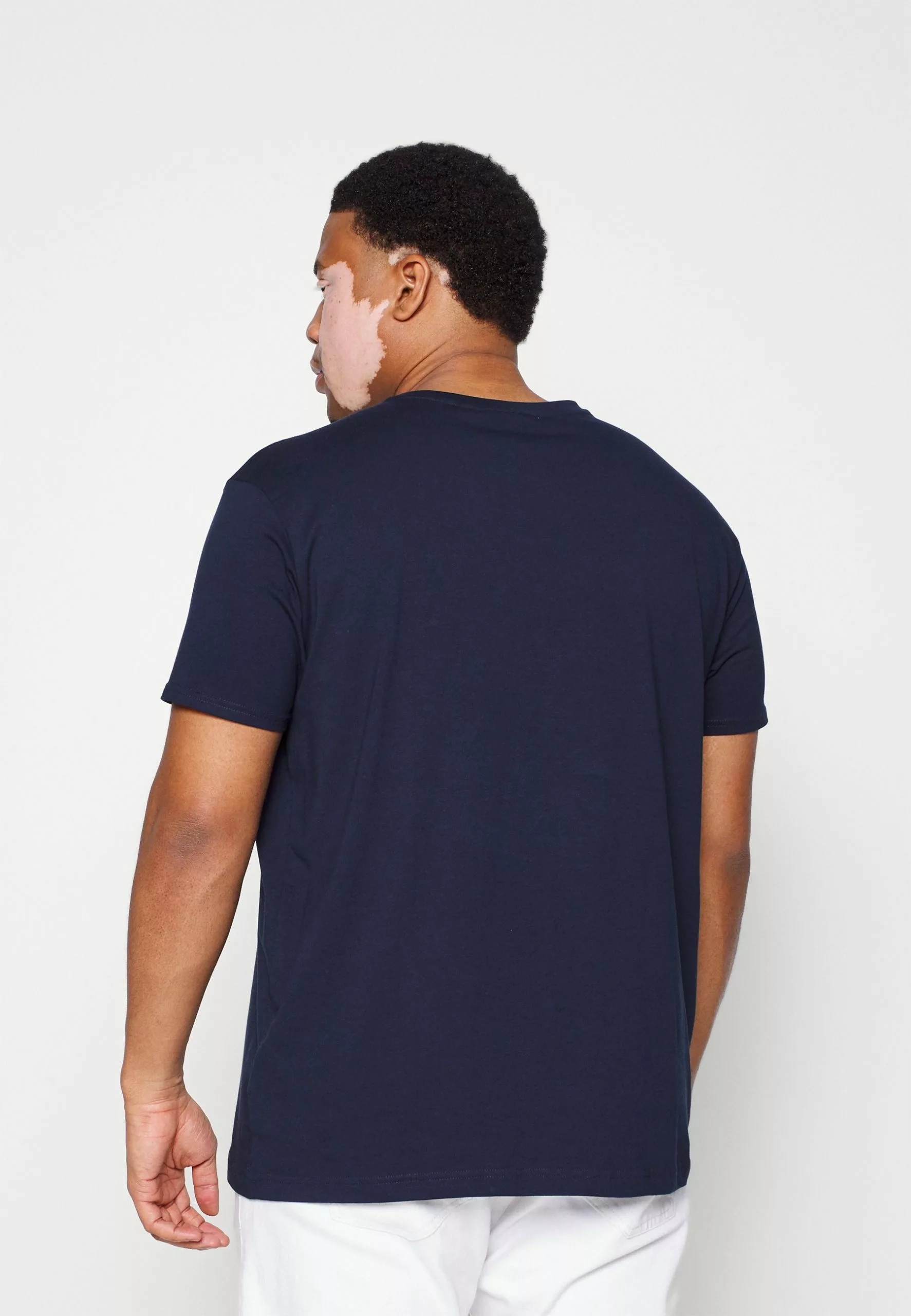 SikSilk Extended Gym Tee - T-Shirt Basic - Navy 5 SikSilk Extended Gym Tee - T-Shirt Basic - Navy - Afbeelding 3
