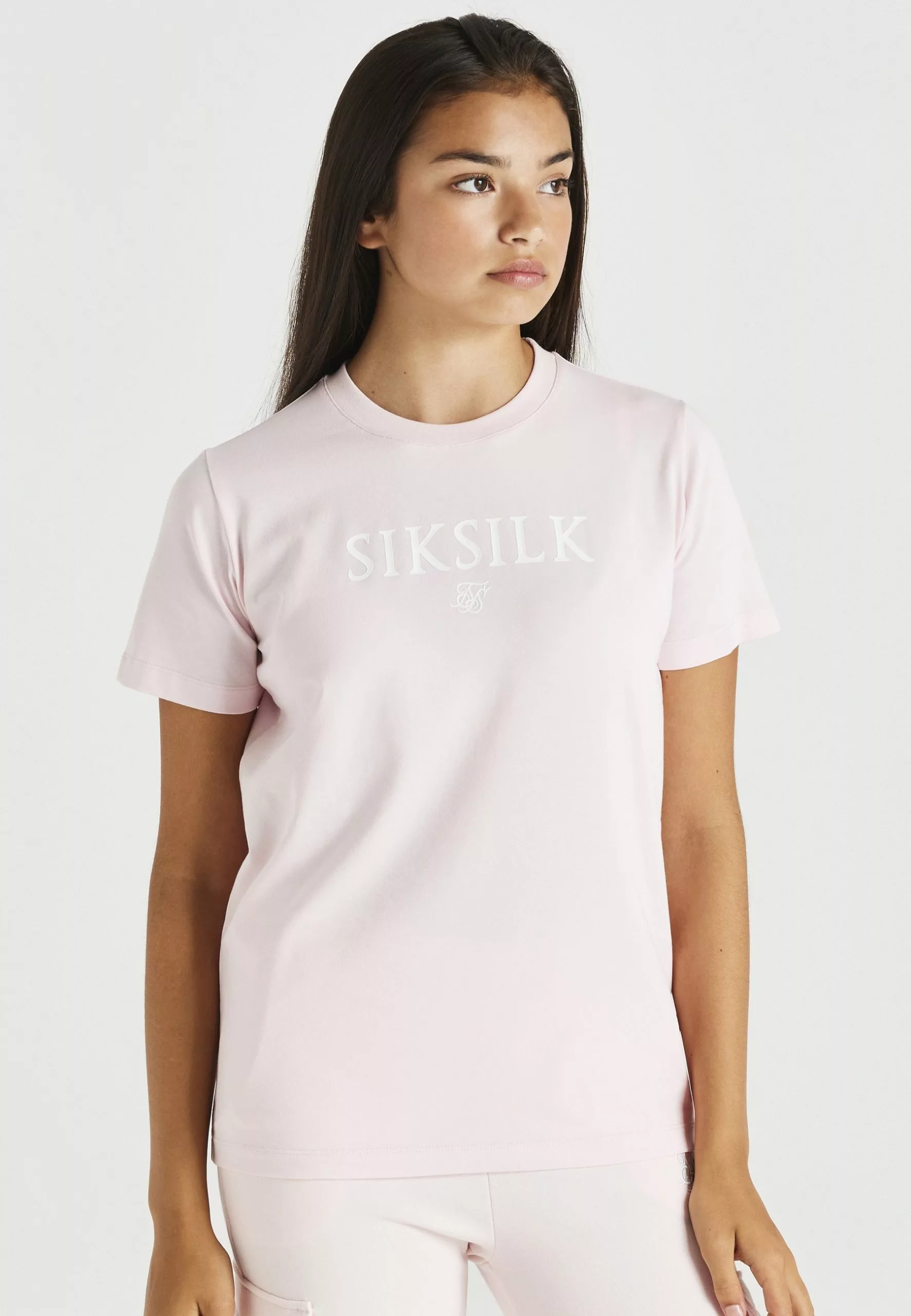 SikSilk Branded Tee - T-Shirt Print - Pink 4 SikSilk Branded Tee - T-Shirt Print - Pink - Afbeelding 2