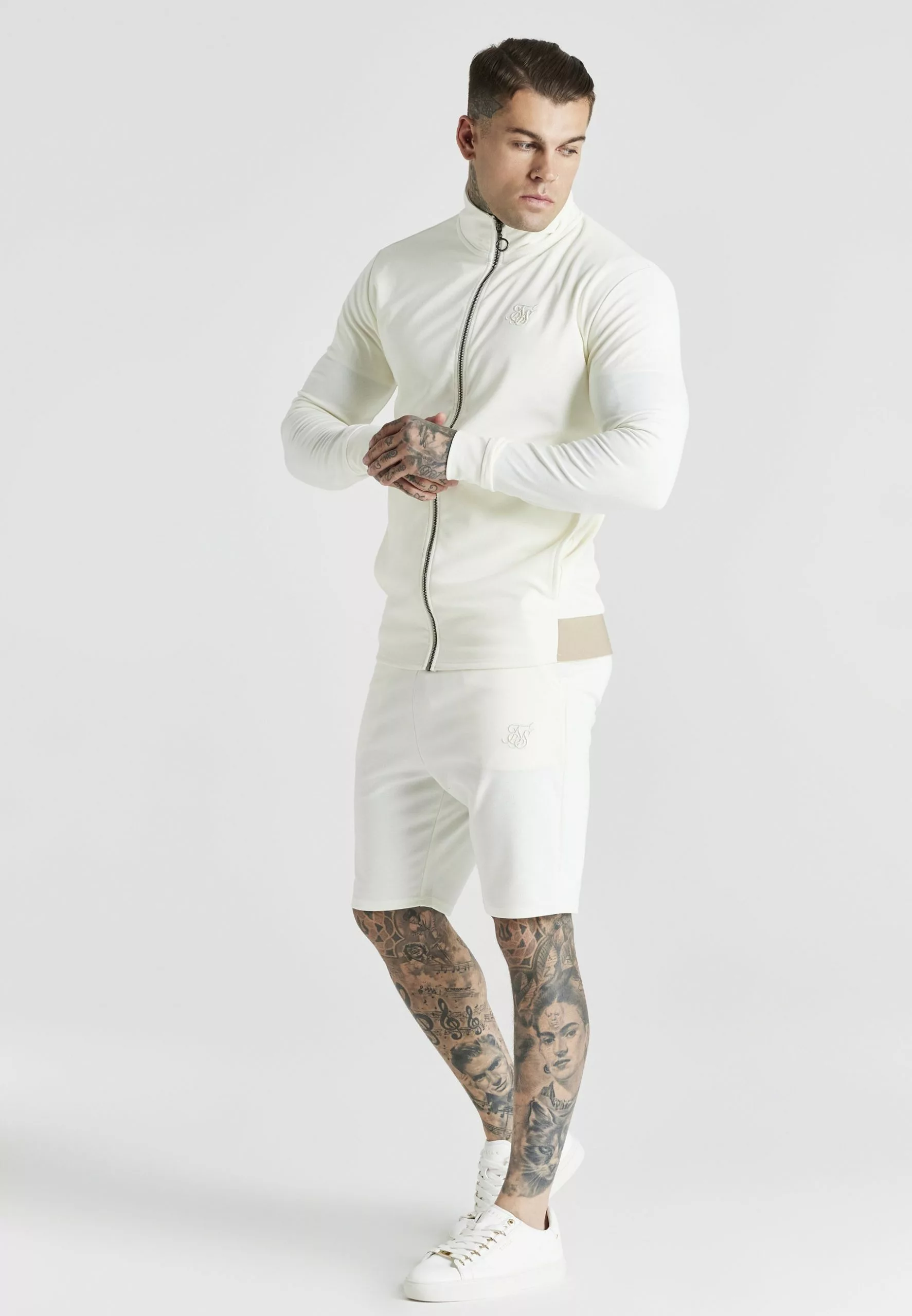 SikSilk Sweater Met Rits - Ecru 4 SikSilk Sweater Met Rits - Ecru - Afbeelding 2