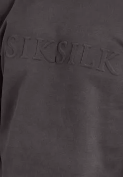 SikSilk Foundation Embossed Oversized Crew - Sweater - Black 11 SikSilk Foundation Embossed Oversized Crew - Sweater - Black -Outlet SikSilk Winkel 31357db26c7b4bfbad8733bcd8647558