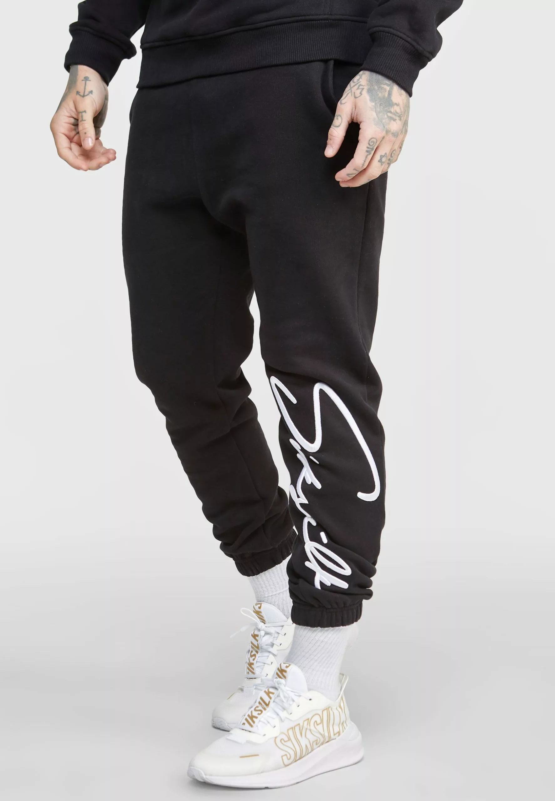 SikSilk Script Embroidery - Trainingsbroek - Black 3 SikSilk Script Embroidery - Trainingsbroek - Black