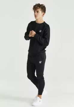 SikSilk Poly Crew Twin Set - Trainingspak - Black