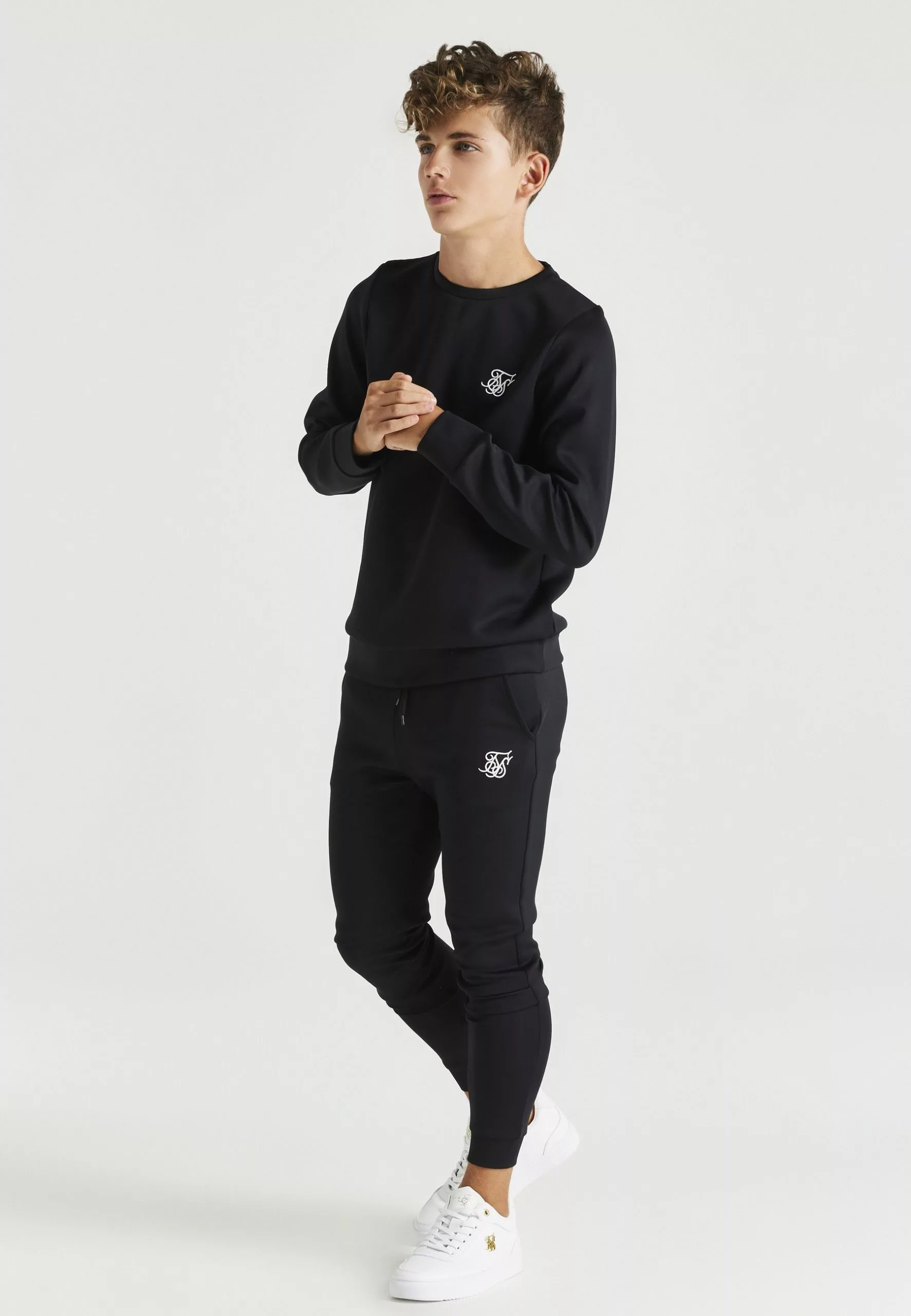 SikSilk Poly Crew Twin Set - Trainingspak - Black 3 SikSilk Poly Crew Twin Set - Trainingspak - Black