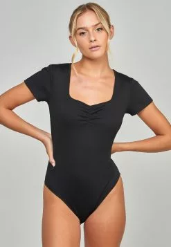 SikSilk Short Sleeve Bodysuit - Top - Black 10 SikSilk Short Sleeve Bodysuit - Top - Black -Outlet SikSilk Winkel 361fc19fa45e4290a5e58529a706d352